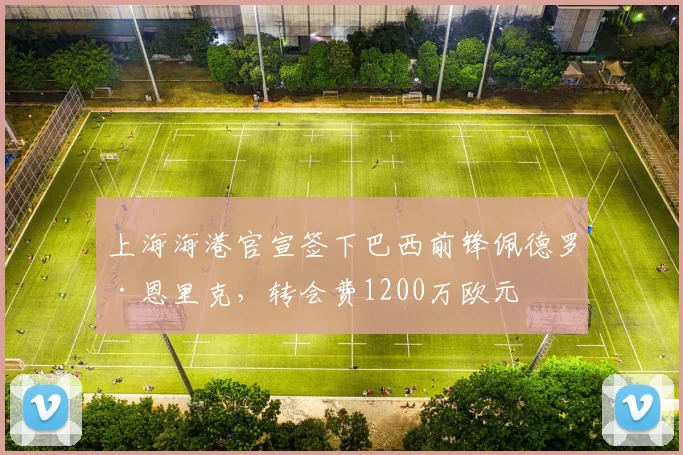 上海海港官宣签下巴西前锋佩德罗·恩里克，转会费1200万欧元